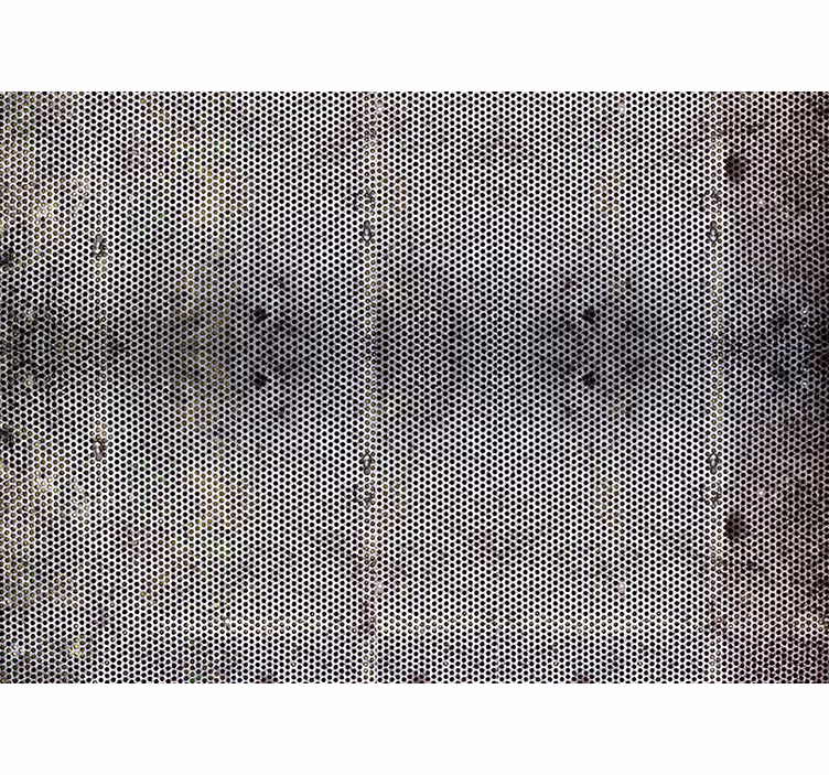 Propíchnutý kov Fototapeta na textury a vzory - TenStickers