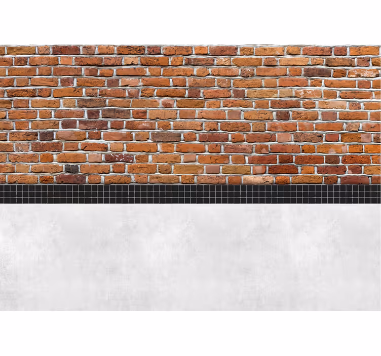 Kostky s dlaždicemi Cihla fototapeta - TenStickers