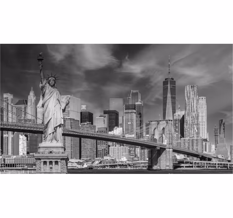 Černobílé New York Fototapeta kancelář - TenStickers