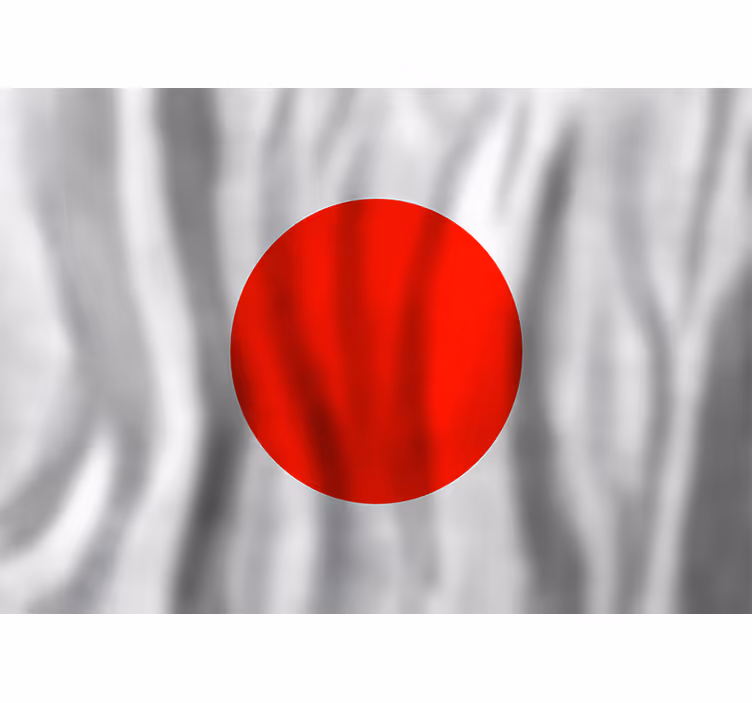 Japonská vlajka Fototapeta města a země - TenStickers