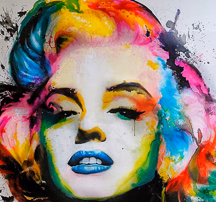 Fototapeta barevné marilyn monroe urban art - TenStickers
