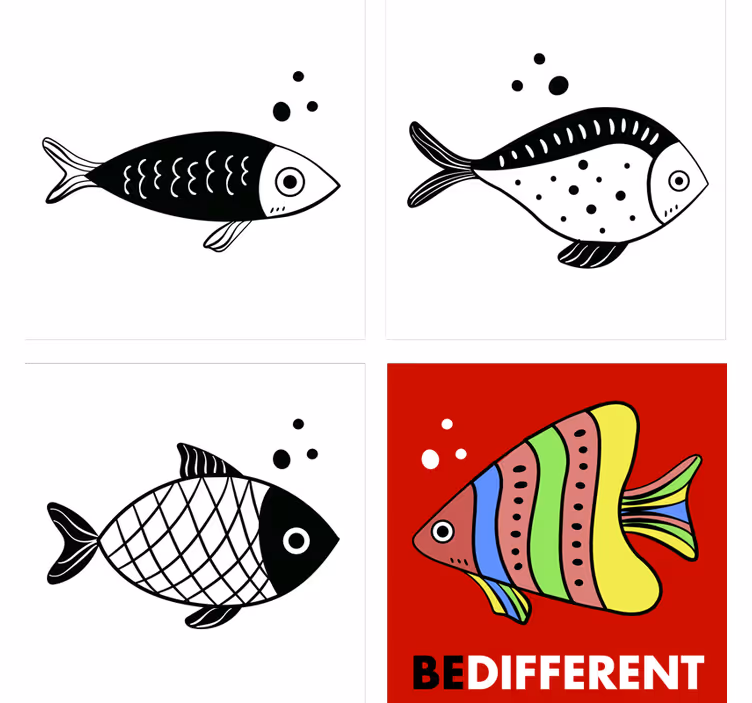 úžasné protiproudé textové tácky - TenStickers