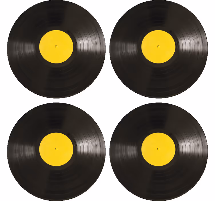 Vinyl disk modernípodtácek - TenStickers