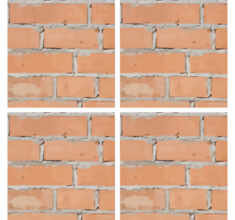 Efekt textury podtácků cihlový vzor - TenStickers