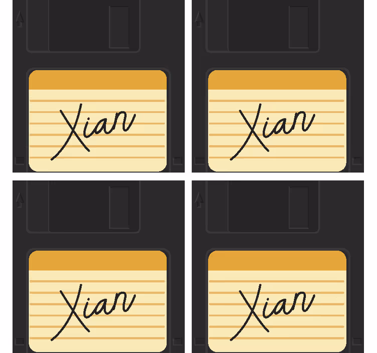 Disketa s názvem geek tácky - TenStickers