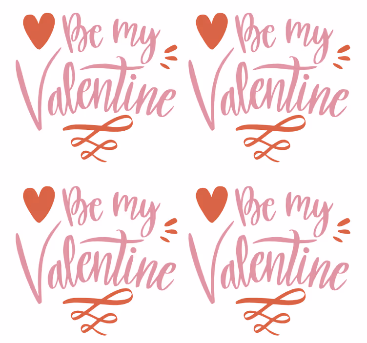 Valentýnské srdce grafika podtácek citát - TenStickers