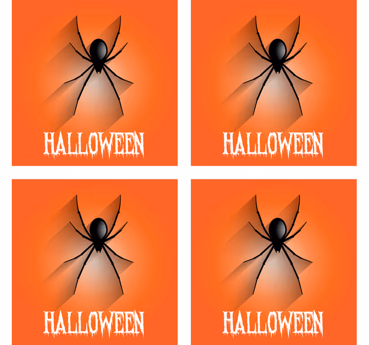 Pavouk halloweenpodtácek - TenStickers