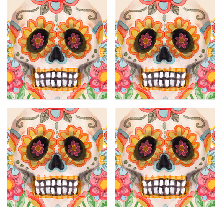 Mexická lebkapodtácek - TenStickers
