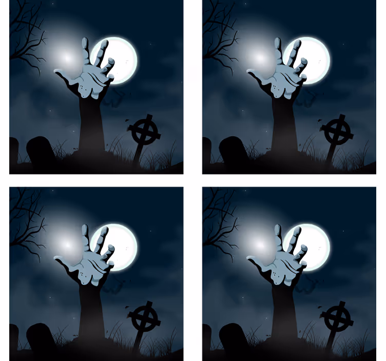 Halloweenský podtácek s děsivou hrobovou rukou - TenStickers