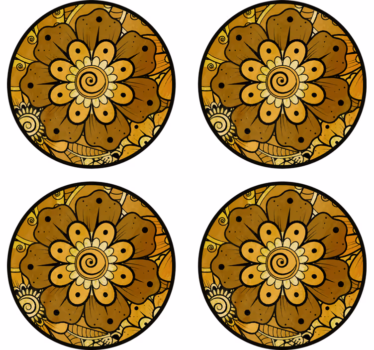 Paisley indický stylpodtácek - TenStickers
