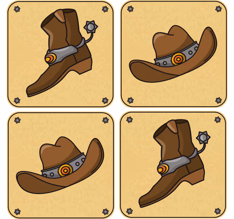 Klobouk a boty vzorpodtácek - TenStickers