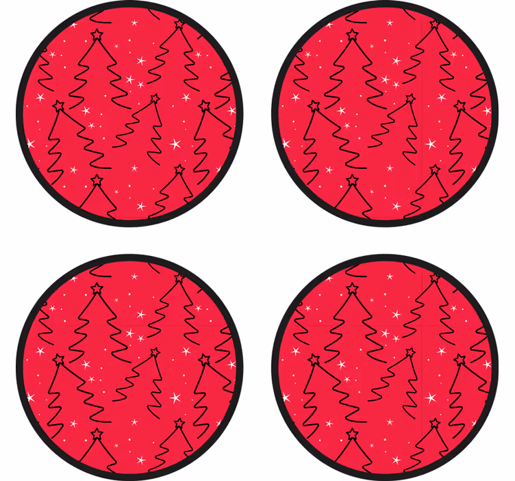 Vánoční stromekpodtácek - TenStickers