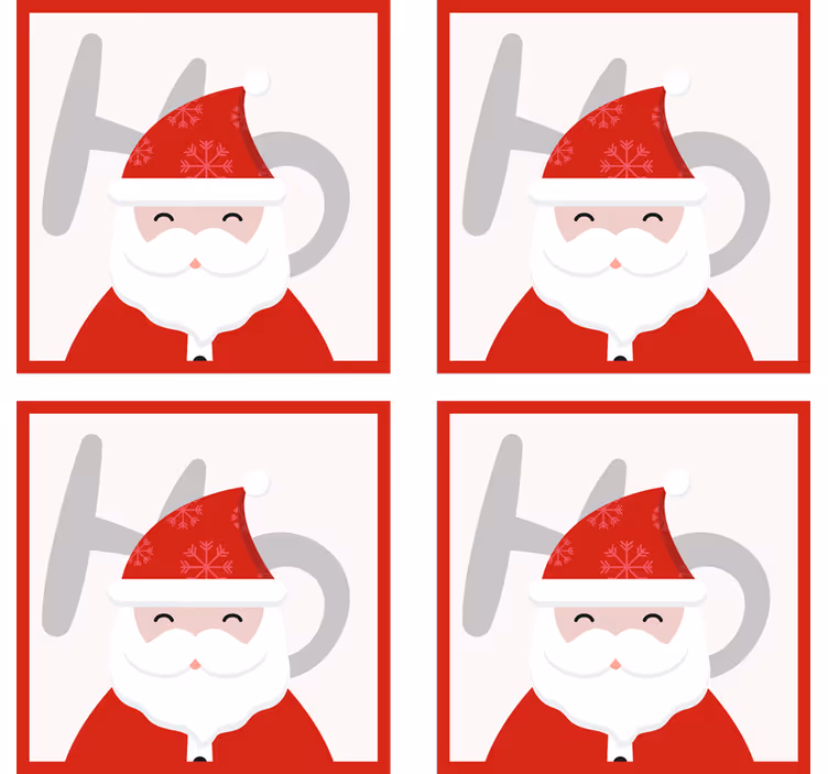 Santa claus a hohohopodtácek - TenStickers