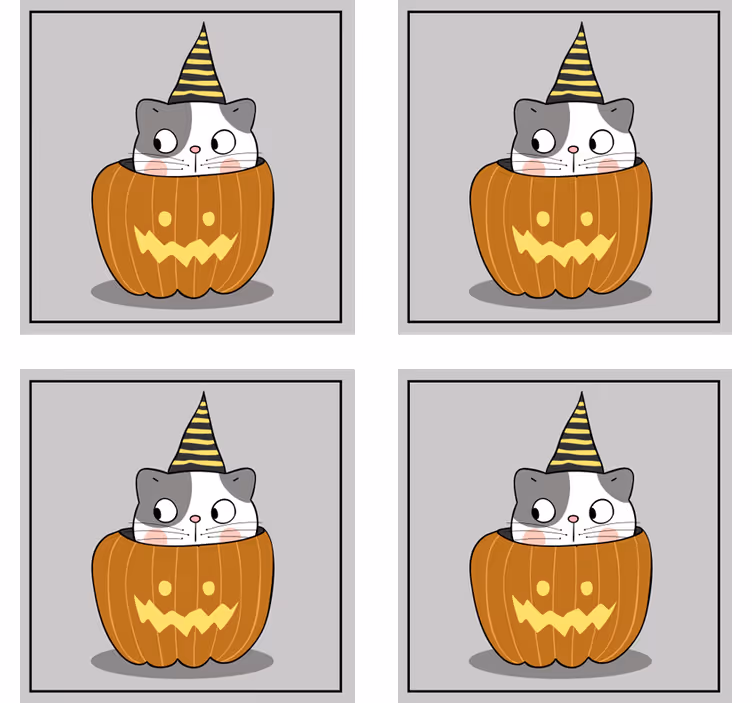 Roztomilá kočka halloween drink dráha - TenStickers