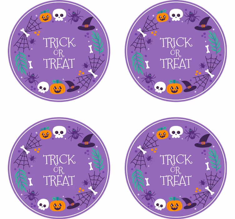 Halloweenský podtácek s tématem halloween - TenStickers
