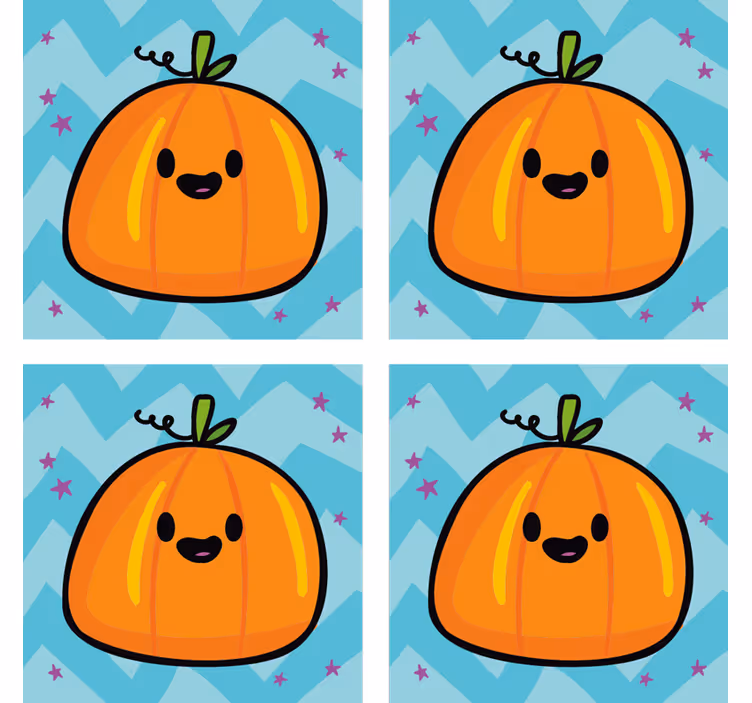 Dýně halloween nápojpodtácek - TenStickers