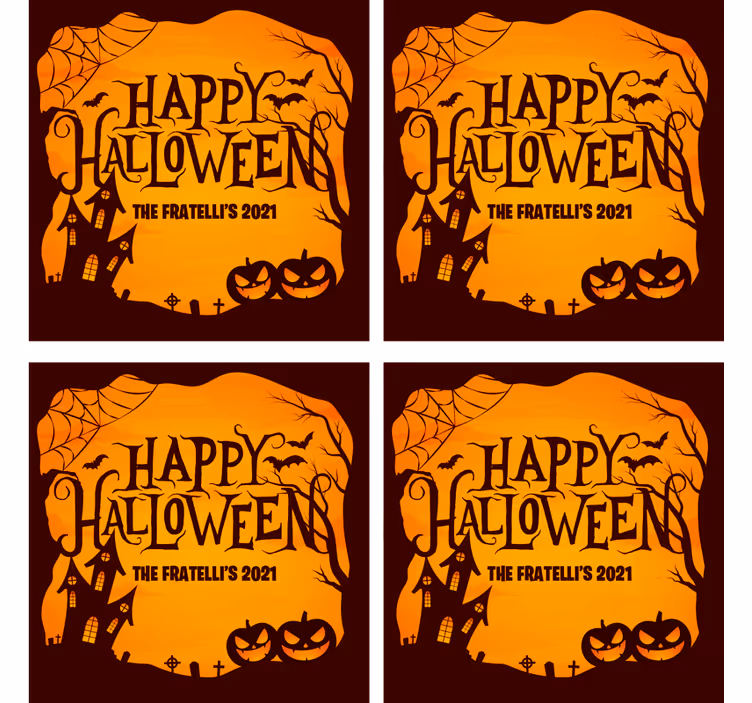 Přizpůsobená veselá halloweenská dráha - TenStickers