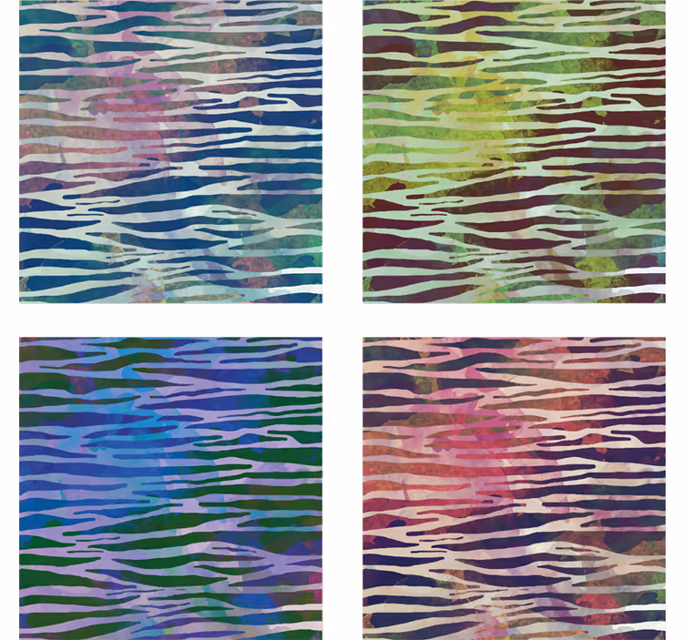 Abstraktní zebra textury zebra dráha - TenStickers