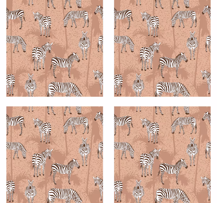 Moderní podtácek s texturou zebra - TenStickers