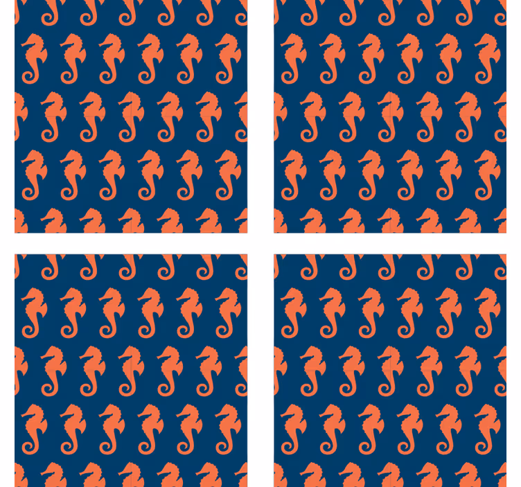 Blázen podtácek s motivem mořského koníka - TenStickers