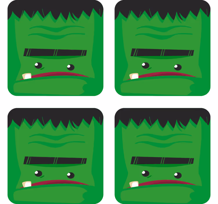 Halloweenský podtácek s ilustrací frankensteina - TenStickers