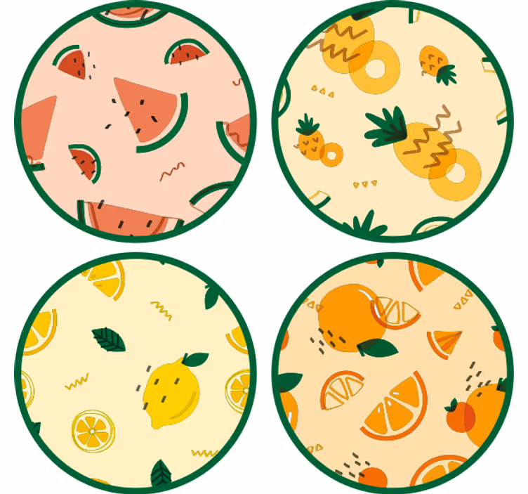 Různé drobné ovoce dráha moderní - TenStickers