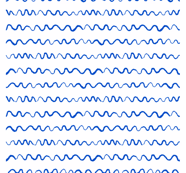 Efekt textury podtácků vlnité modré linie - TenStickers
