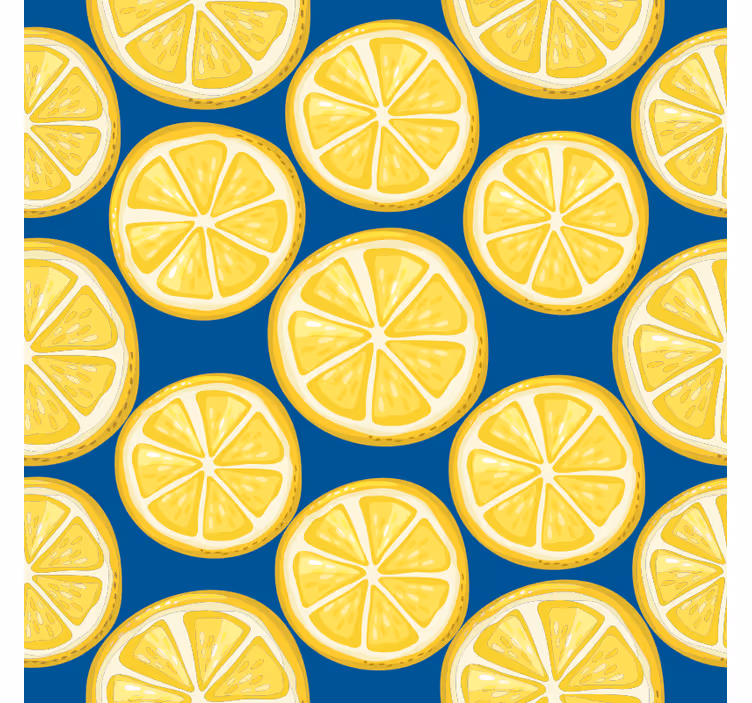 žluté plátky citronu moderní dráha - TenStickers