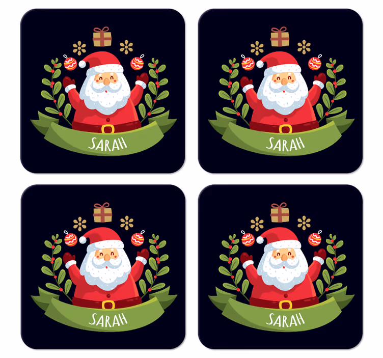 Santa claus s názvem vánočnípodtácek - TenStickers