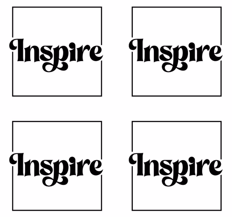 Podtácek citát inspirovaný tučnou typografií - TenStickers