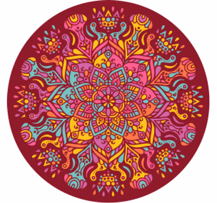 Mandala kolem dalších tácků - TenStickers