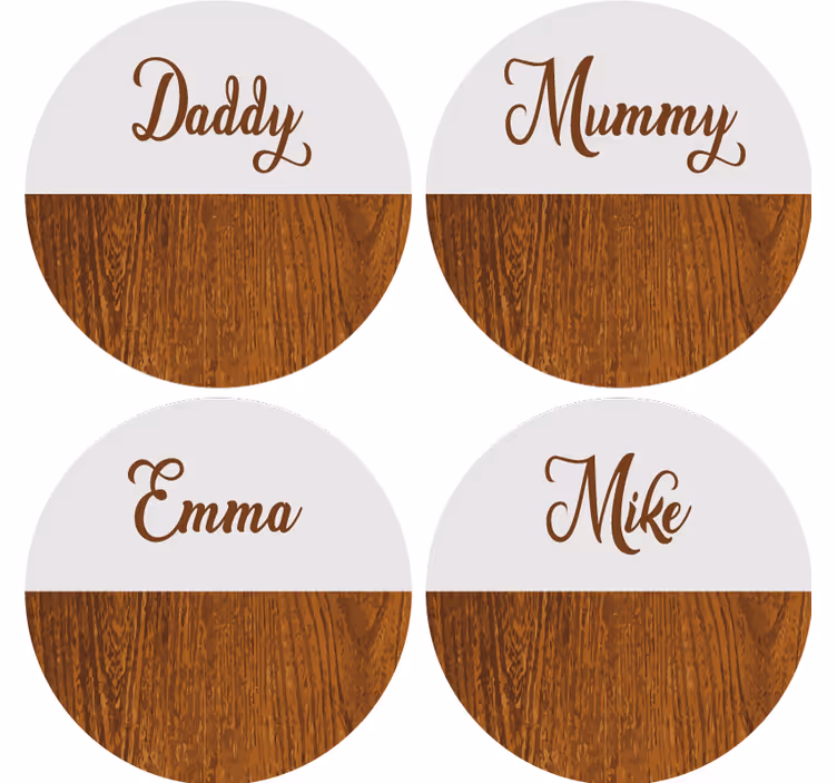 Dřevěné podnosy z mramoru - TenStickers