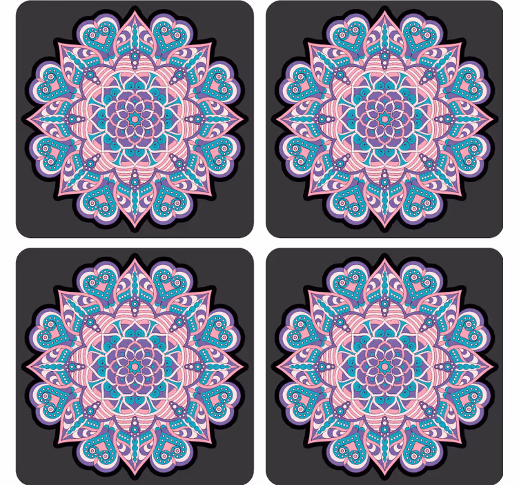Boho mandala dlaždice tácky - TenStickers