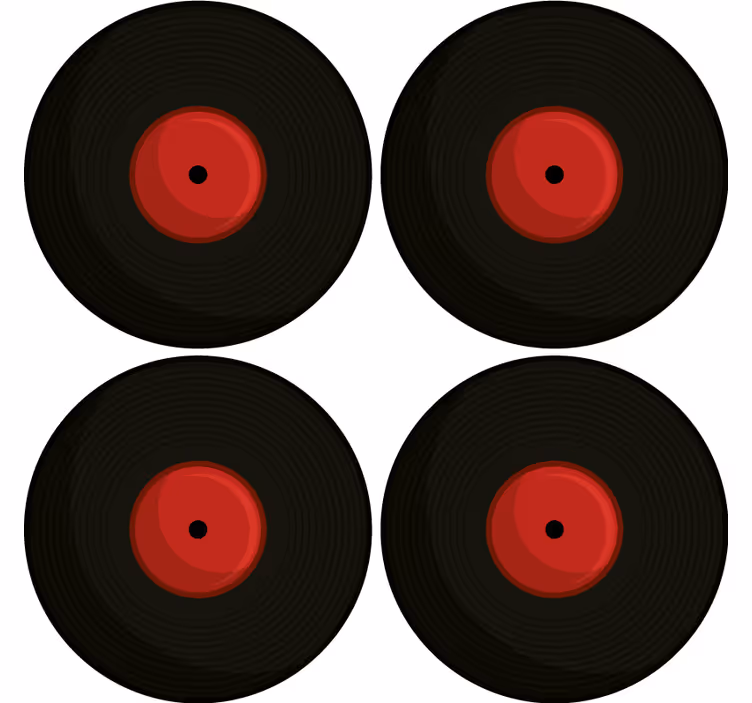 Cd retropodtácek - TenStickers