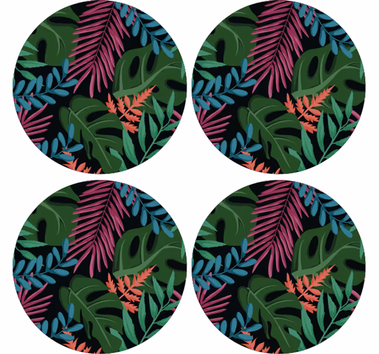 Monstera tropická džungle více tácků - TenStickers