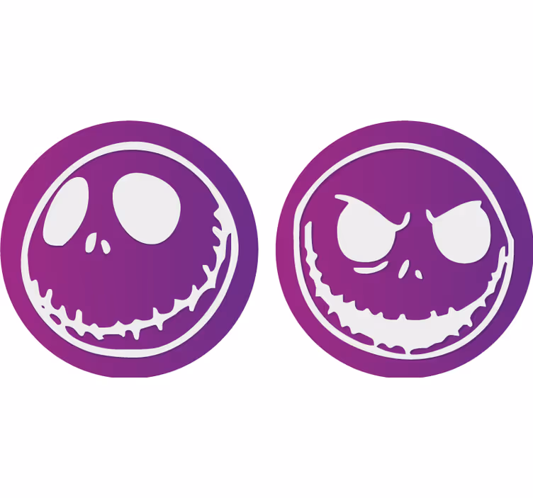 Noční můra tima burtona před vánoční dráhou - TenStickers