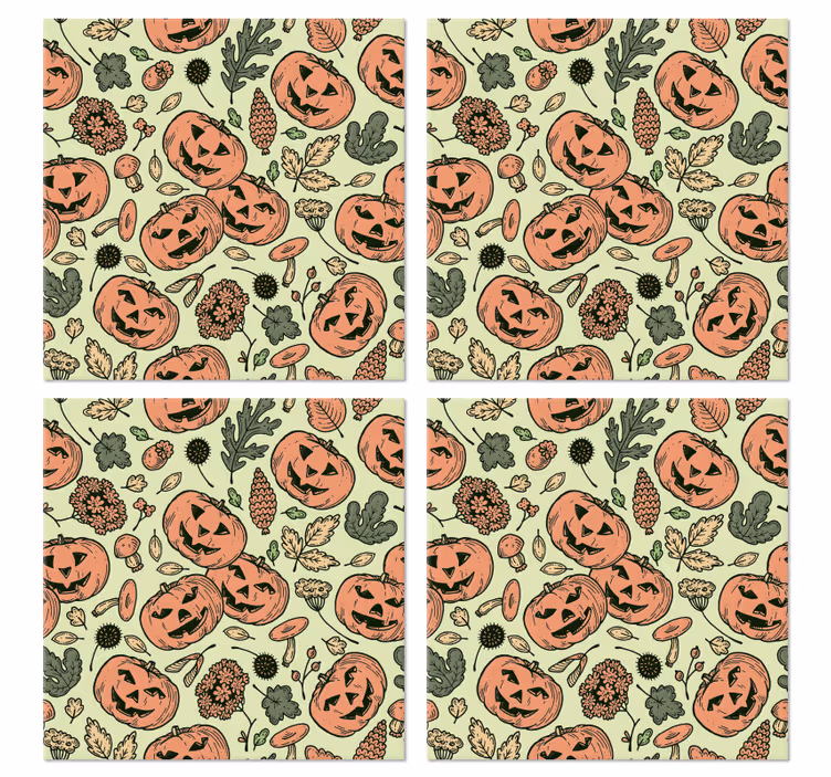 Dýně halloweenpodtácek - TenStickers