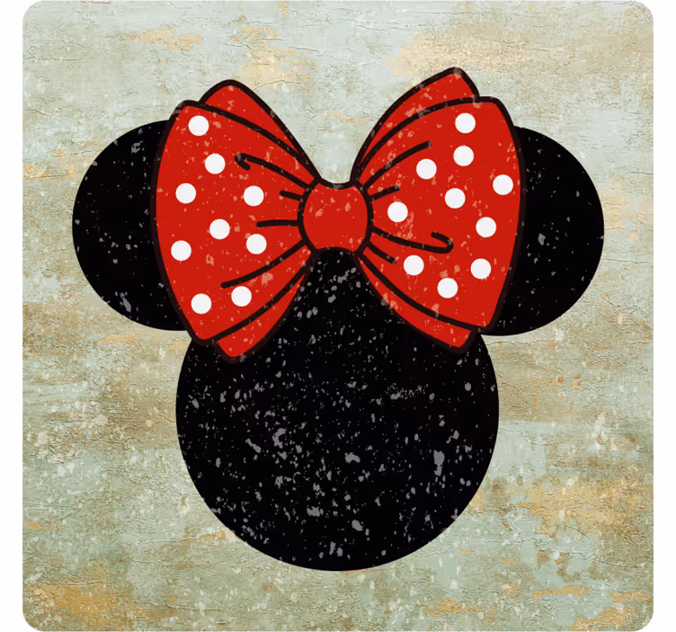 Vintage minnie mousepodtácek - TenStickers