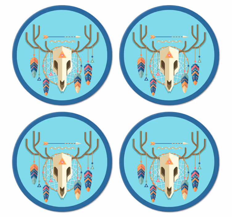 Lebka boho styl moderní dráha - TenStickers