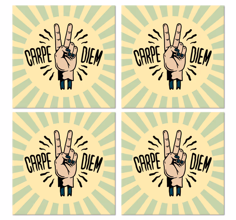 Podtácek citát symbol míru - TenStickers