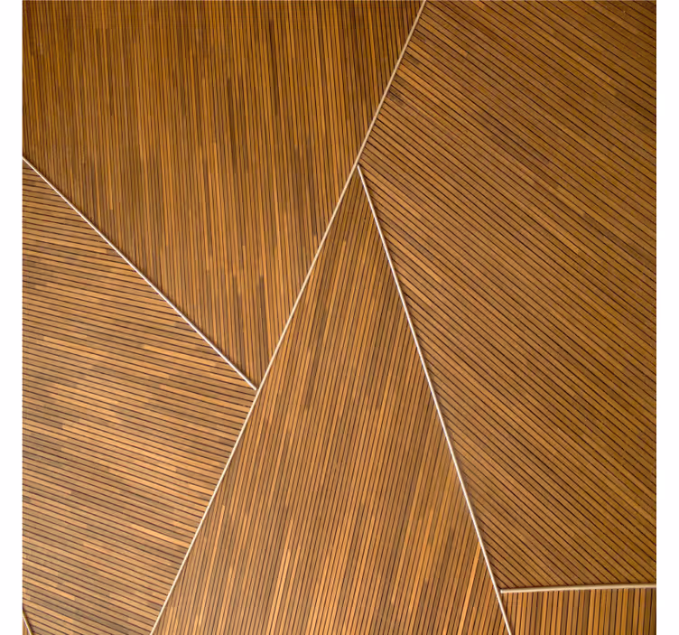 Efekt textury podtácků geometrického dřeva - TenStickers