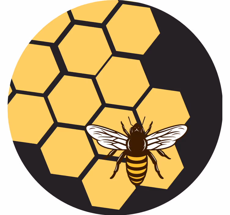 Včela a úl více tácků - TenStickers