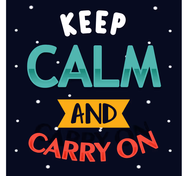 Podtácek citát s motivující typografií - TenStickers