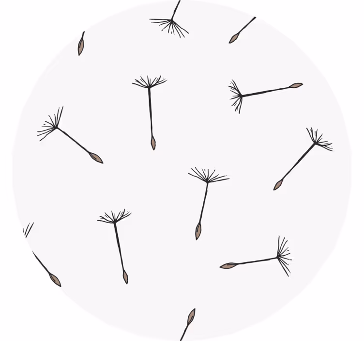 Efekt textury podtácků jemný vzor semínek - TenStickers