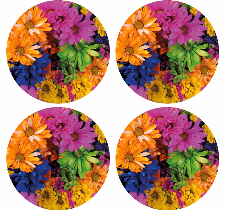 Moderní podtácek s živým botanickým uspořádáním - TenStickers