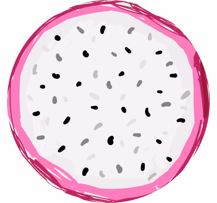 Blázen podtácek barevný plátek dračího ovoce - TenStickers