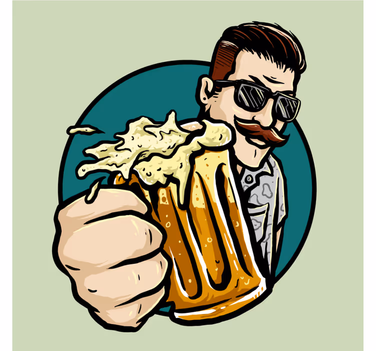Ročník jar hledá pivní podložky - TenStickers