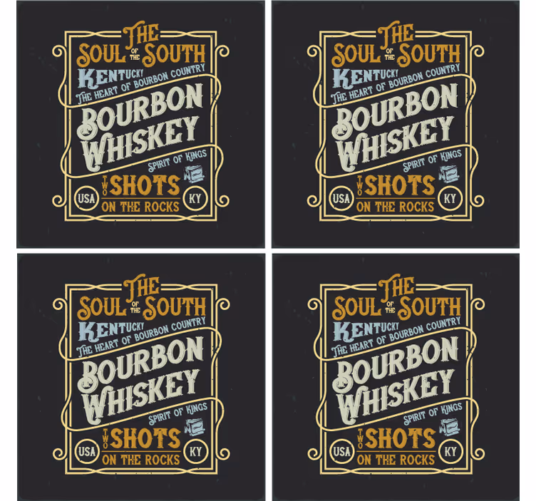Staré vinylové podložky na whisky - TenStickers