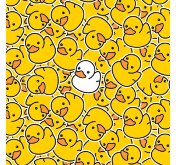 Různé roztomilé bílé kachny moderní dráha - TenStickers