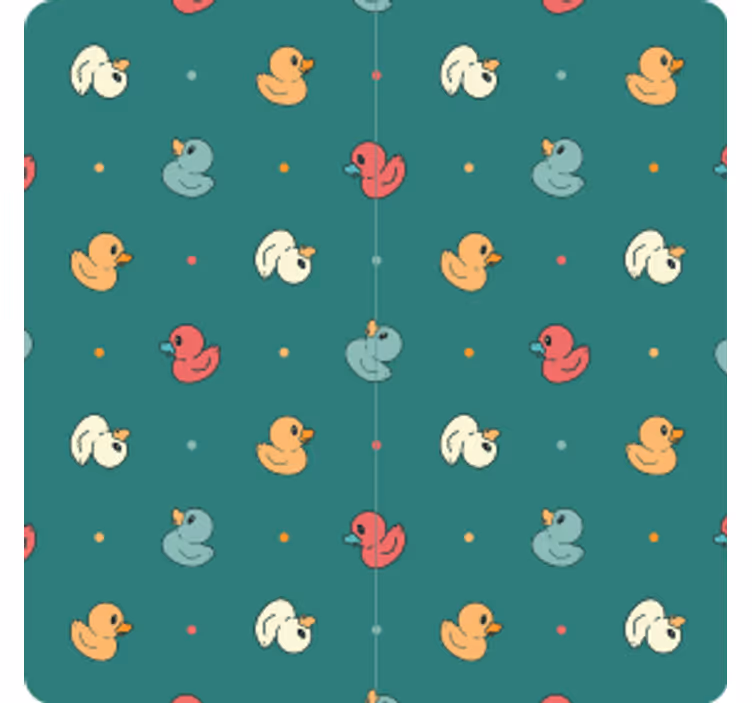 Vícebarevná gumová duckies moderní dráha - TenStickers